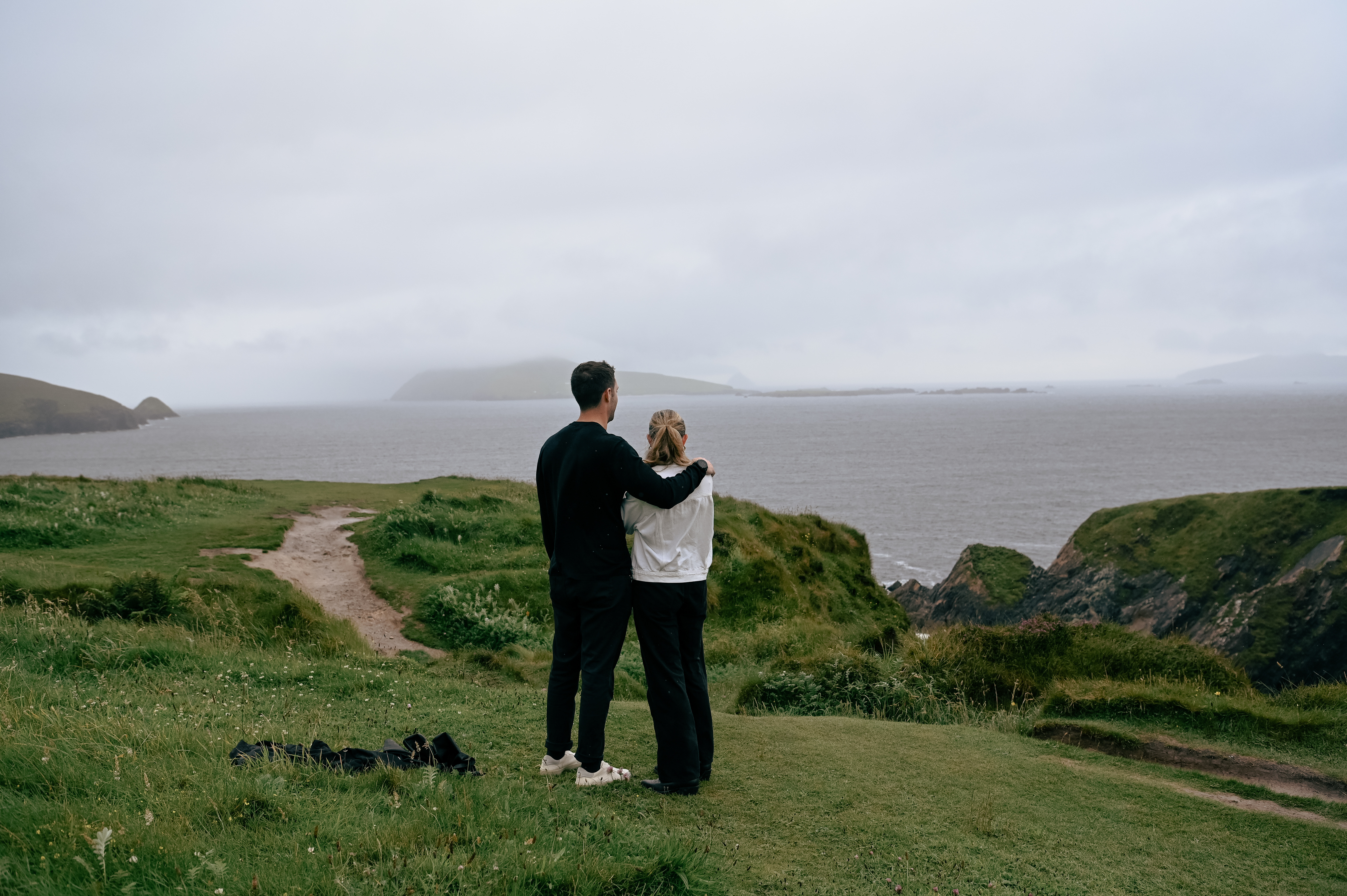 Caitlin and Eli at the Cliffs of Moher
