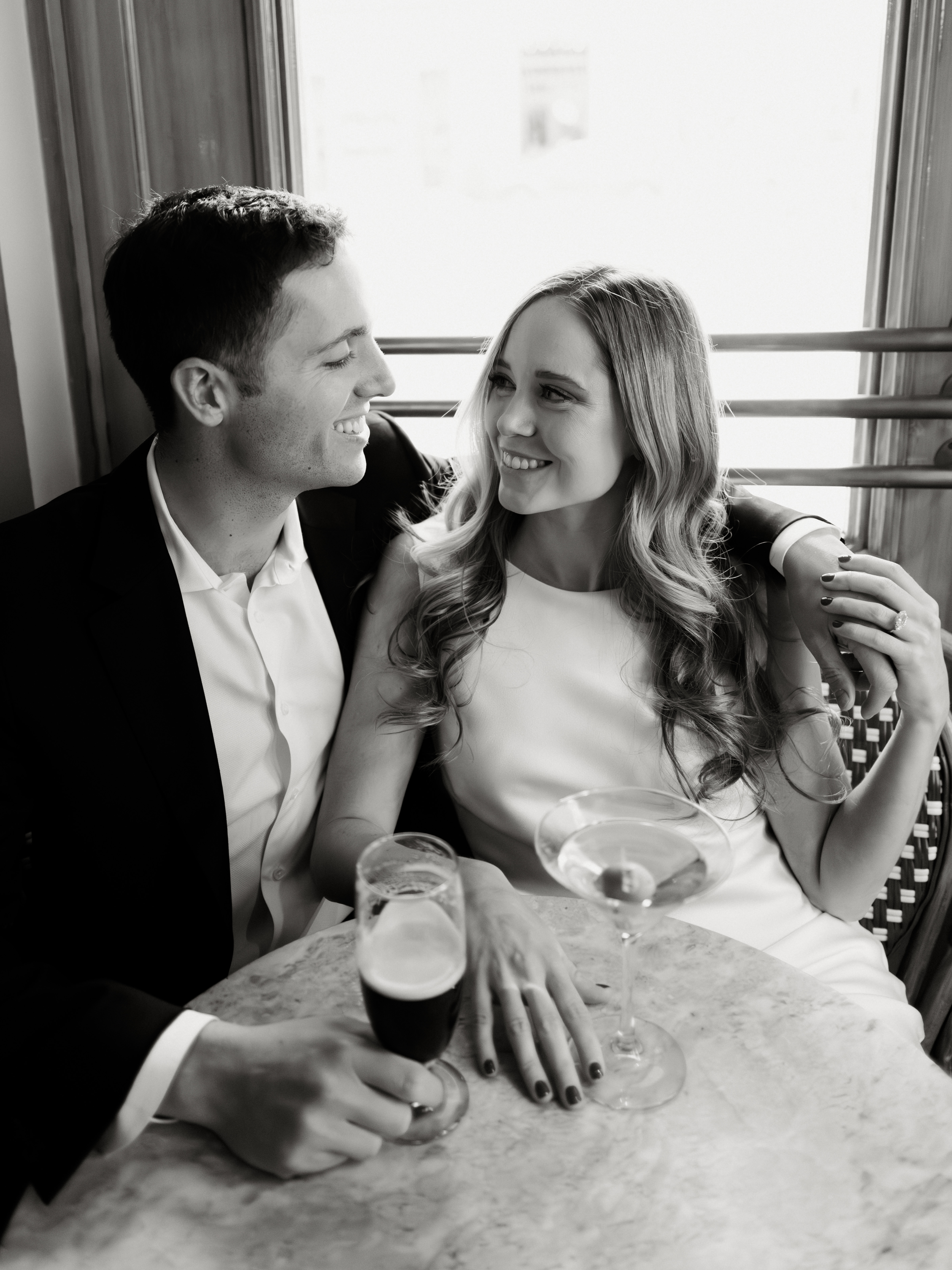 Caitlin and Eli toast